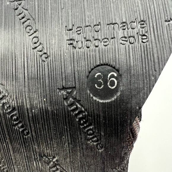 Antelope Black Glitter Leather Ankle Booties Women's 6 US - Picture 9 of 9